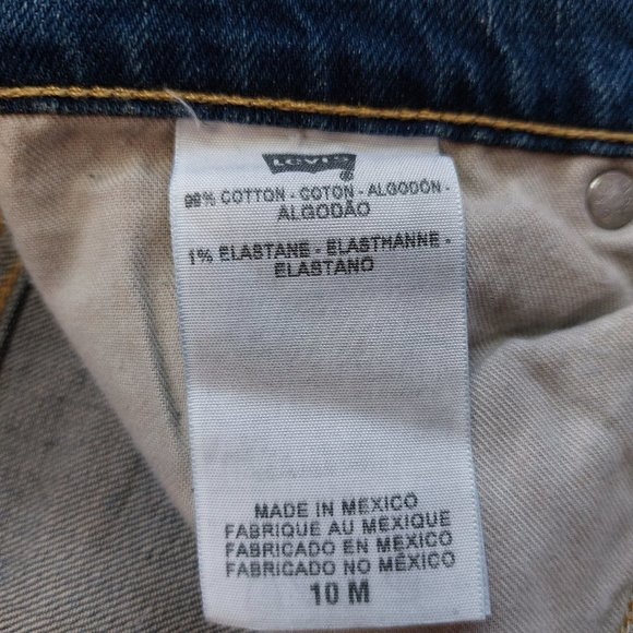 Levi's 515 Women's Blue Mid Rise Boot Cut Denim Jeans 10M/32W x 31L - Picture 9 of 11